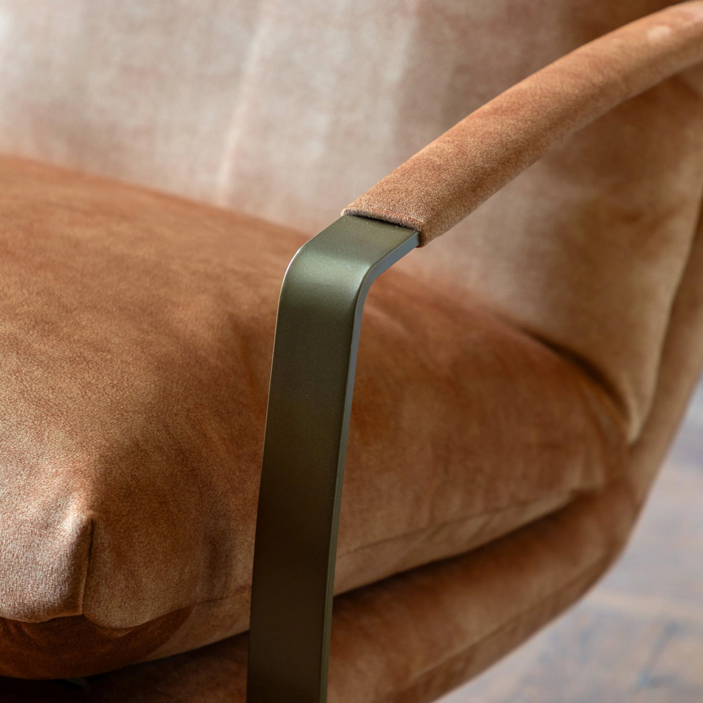 Gallery Direct Fabien Lounge Chair in Ochre