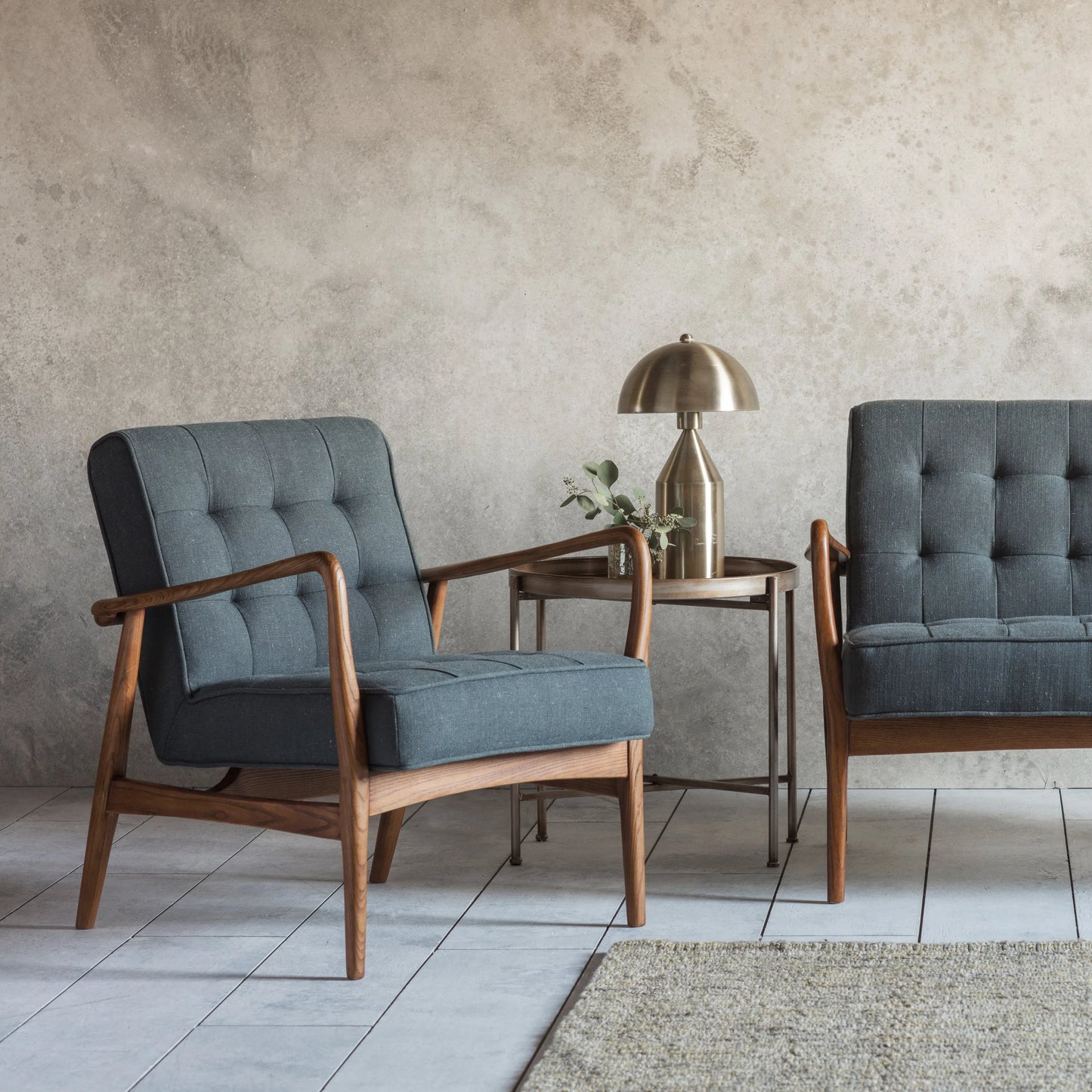 Gallery Direct Humber Armchair in Dark Grey Linen