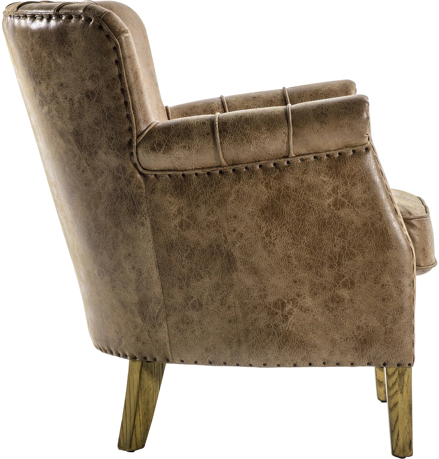 Gallery Direct Hickman Armchair in Brown Leather