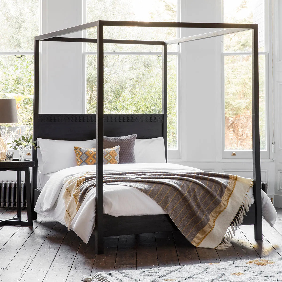 Gallery Direct Boho Boutique 4 Poster 6' Bed