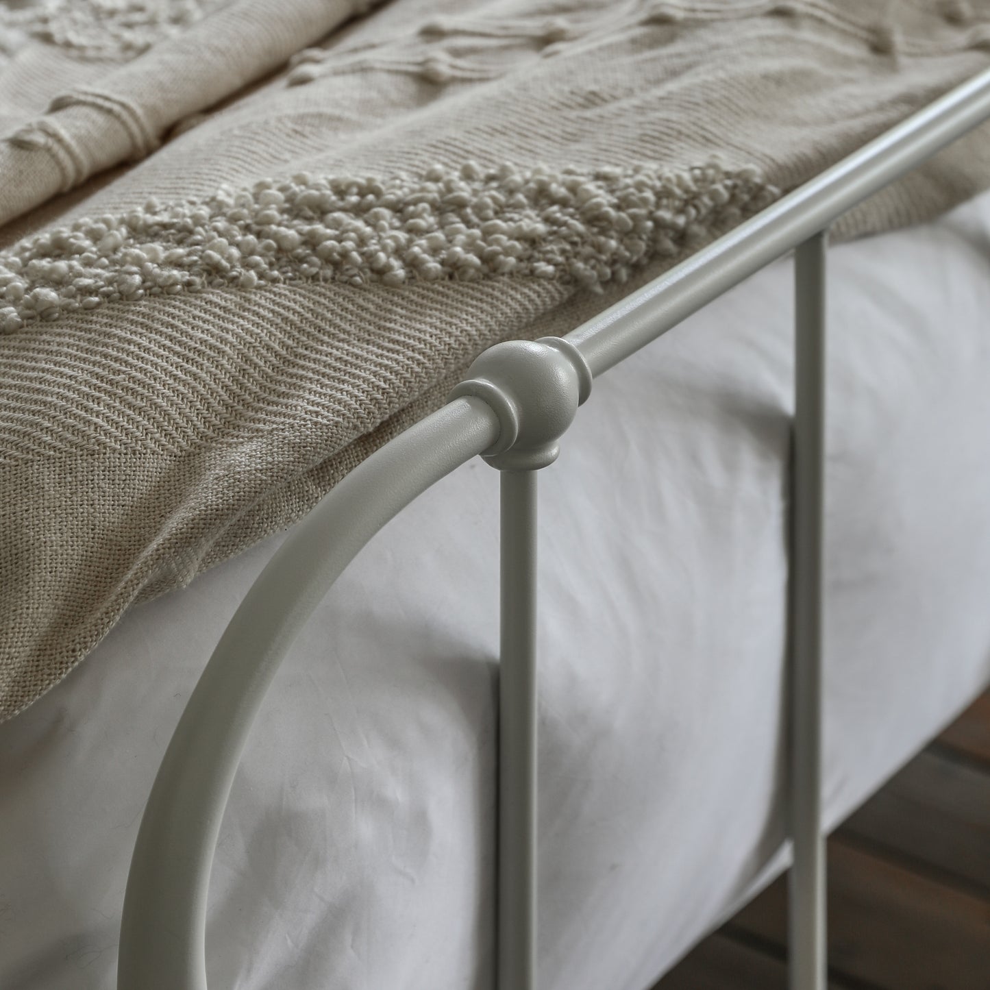 Gallery Direct Loughton Kingsize Bedstead in Ivory