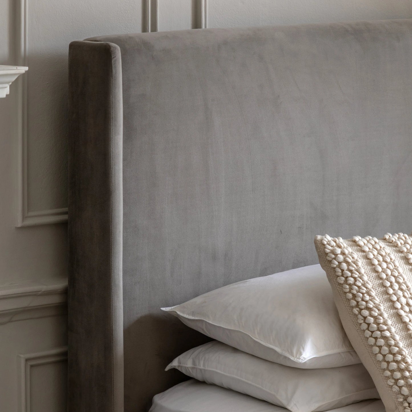 Gallery Direct Halstead Kingsize Bed in Taupe