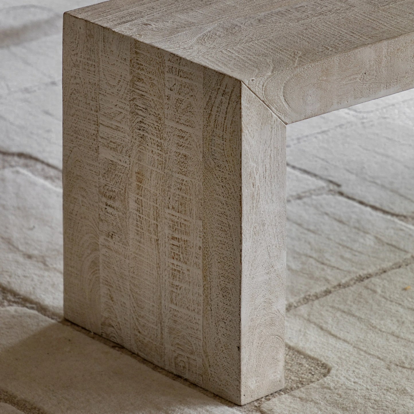 Gallery Direct Iowa Dining Bench Whitewash