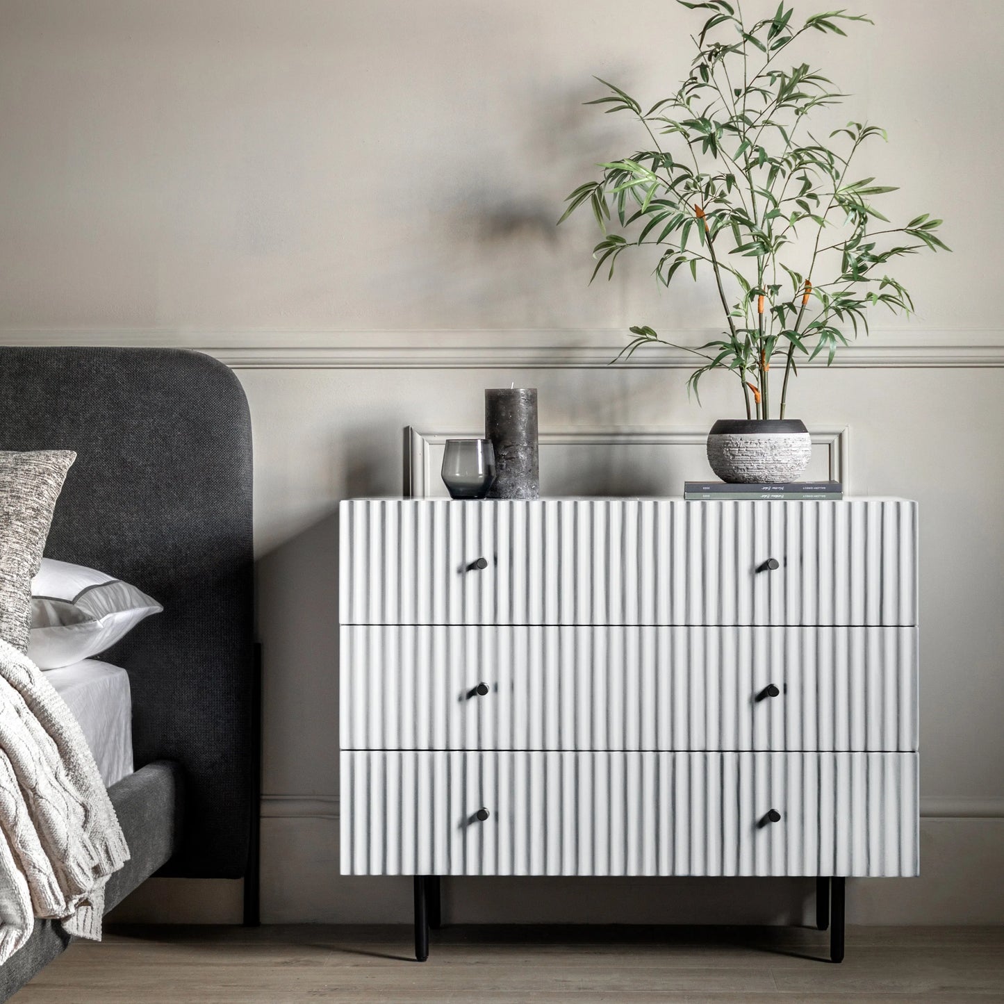 Gallery Direct Buckhurst 3 Drawer Chest in White