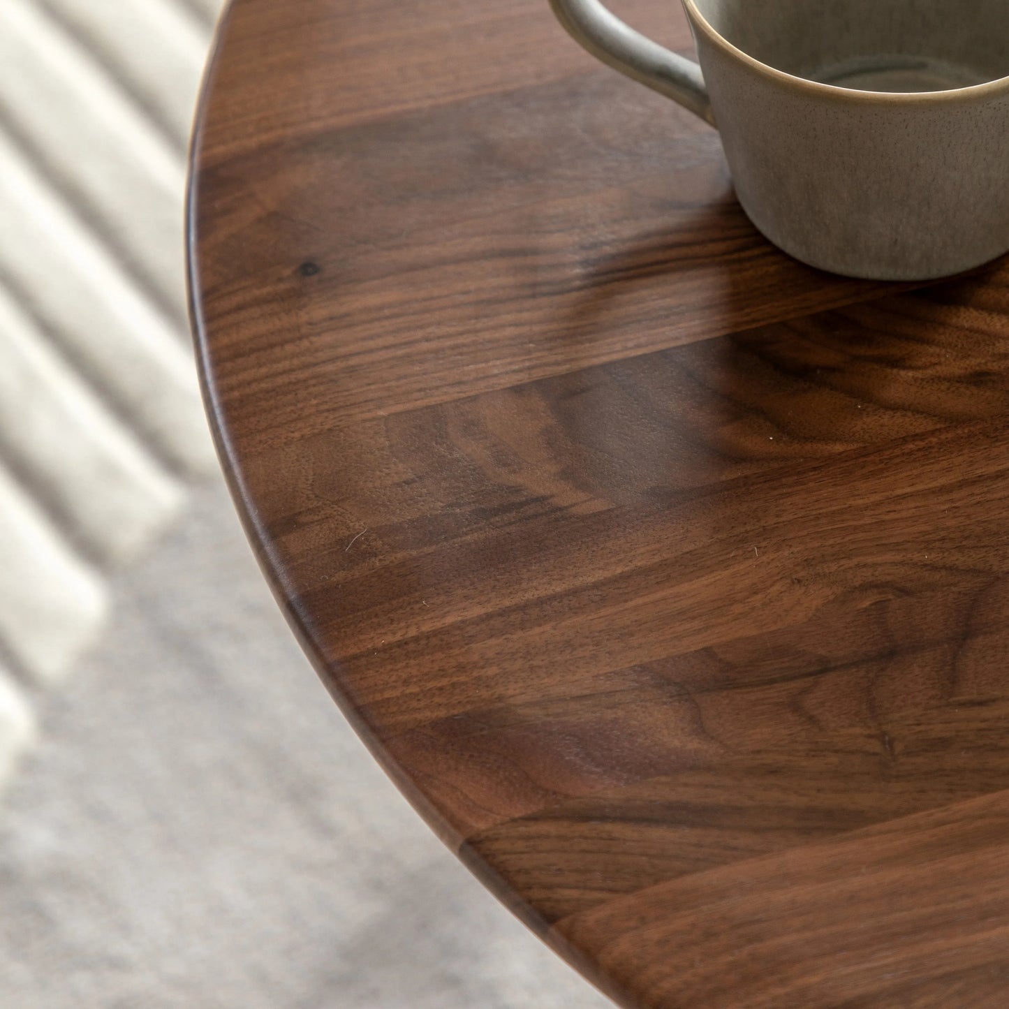 Gallery Direct Madrid Round Coffee Table in Walnut