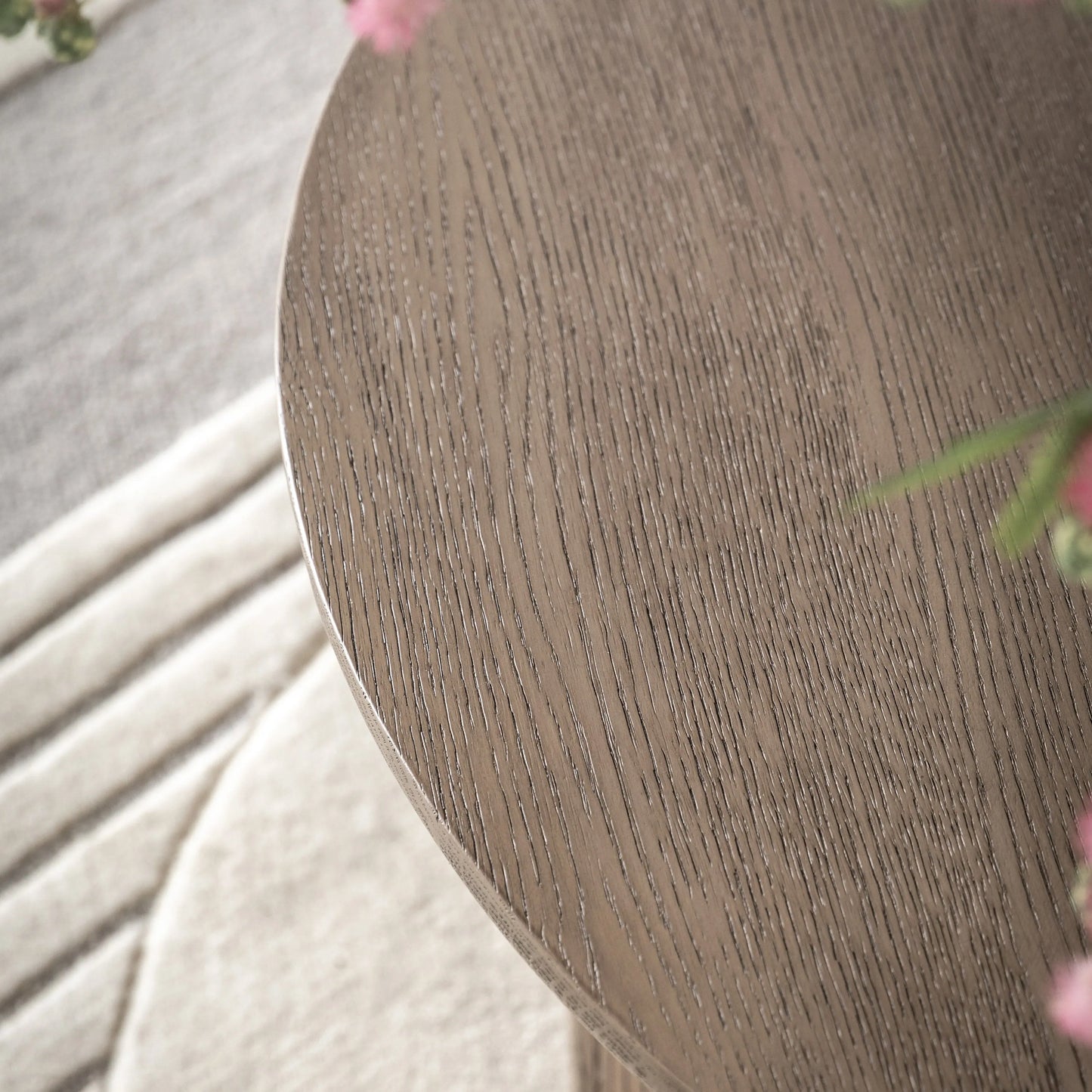 Gallery Direct Craft Round Coffee Table Smoked