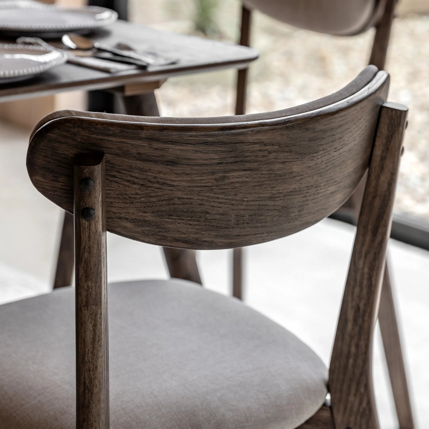 Gallery Direct Hatfield Pair of Dining Chairs Smoked