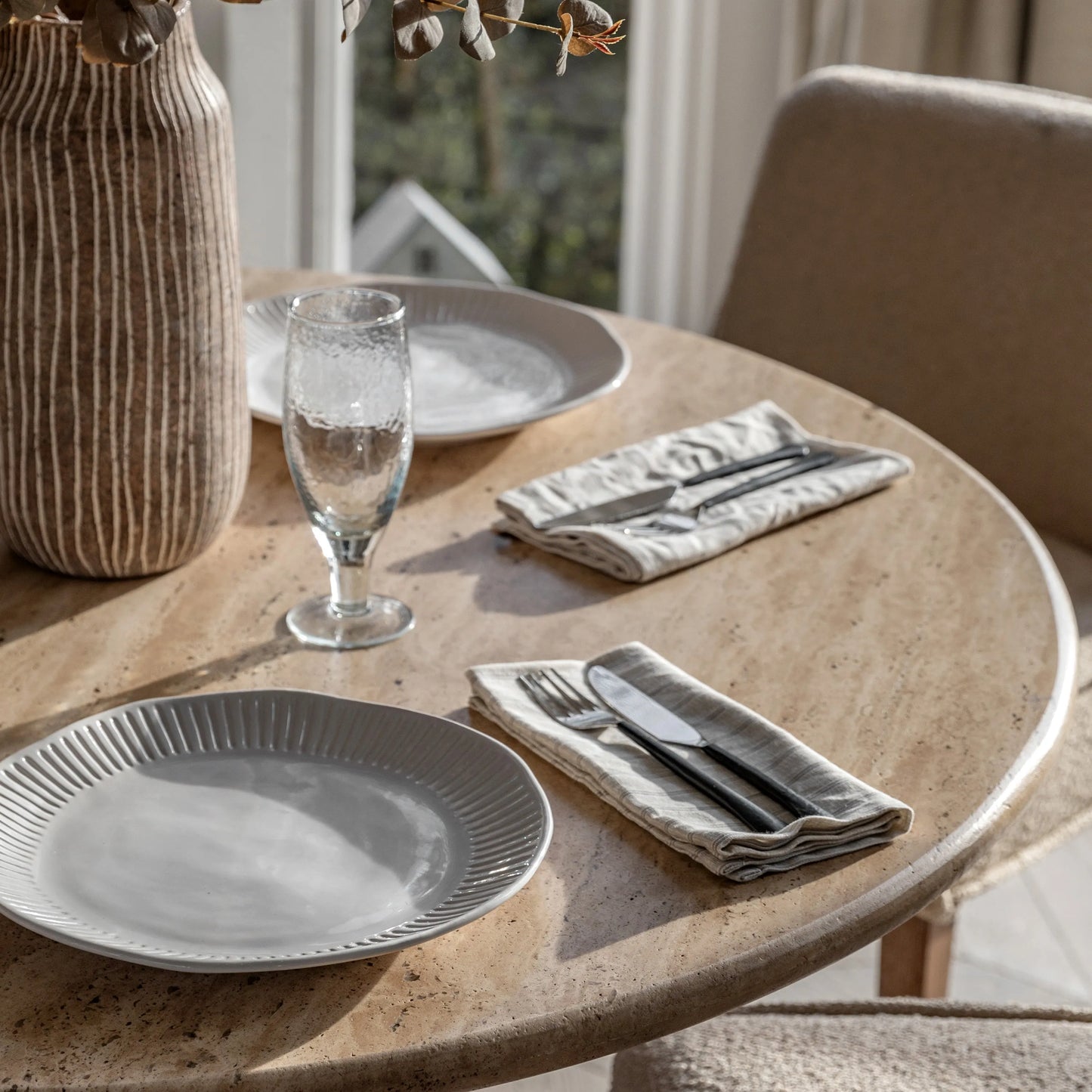 Gallery Direct Sculpt Round Dining Table