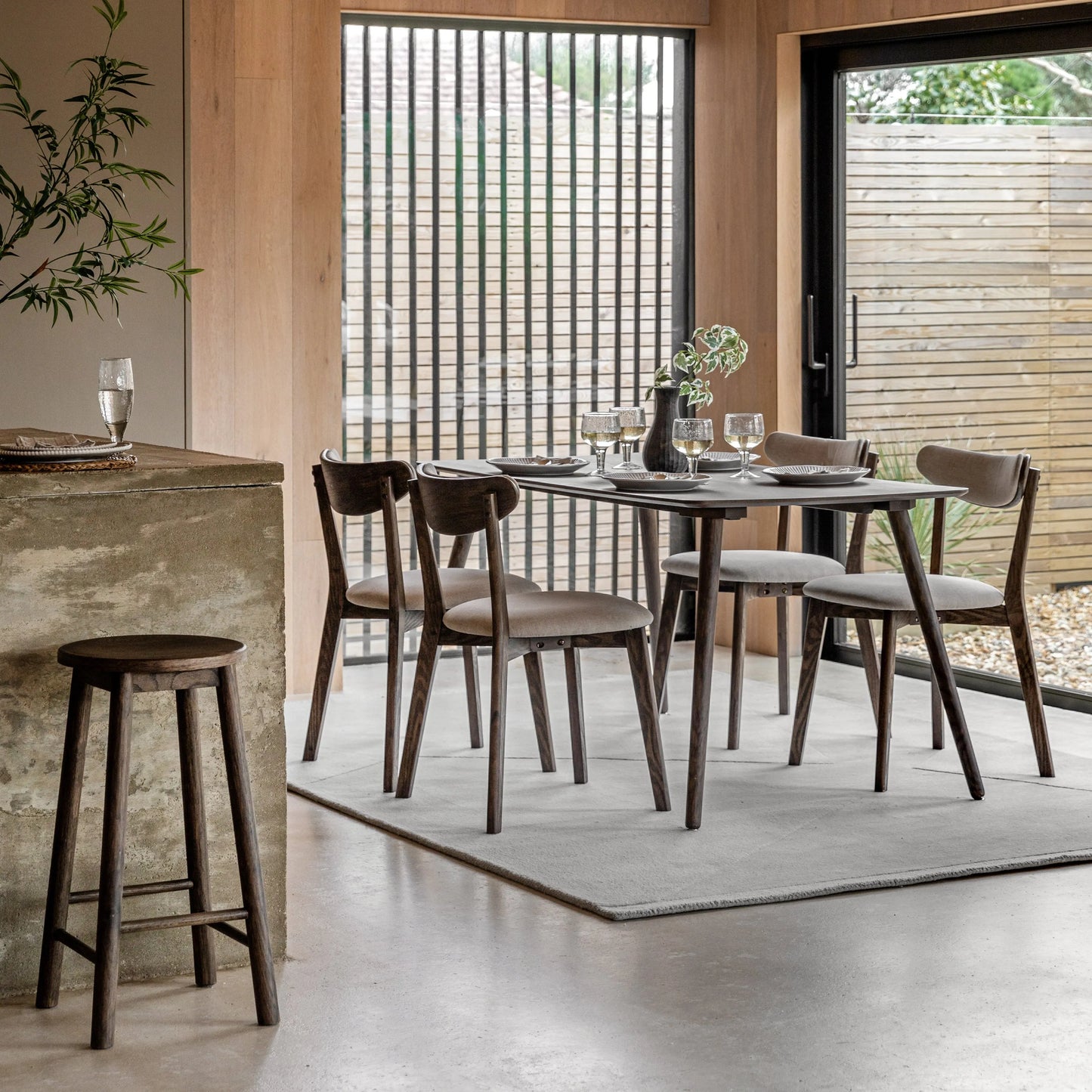 Gallery Direct Hatfield Large Dining Table Smoked