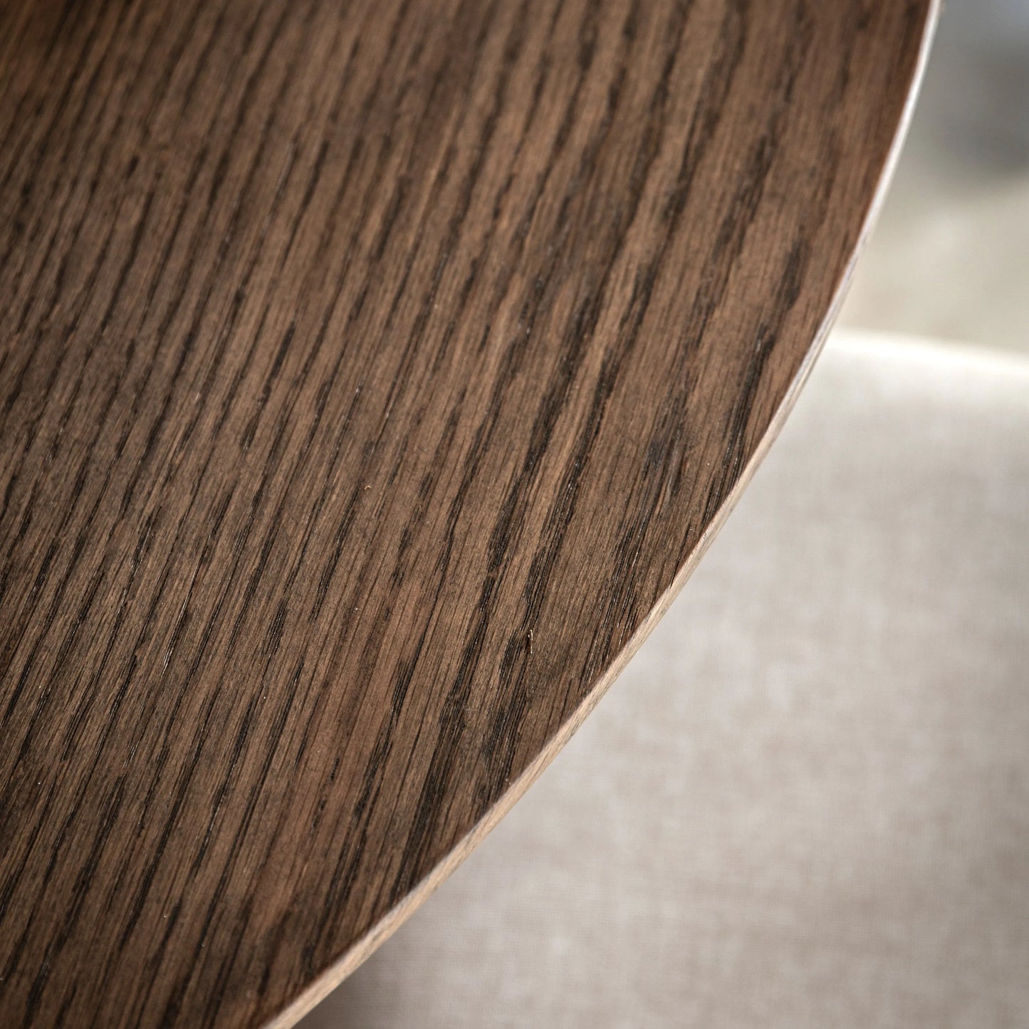 Gallery Direct Hatfield Round Dining Table Smoked