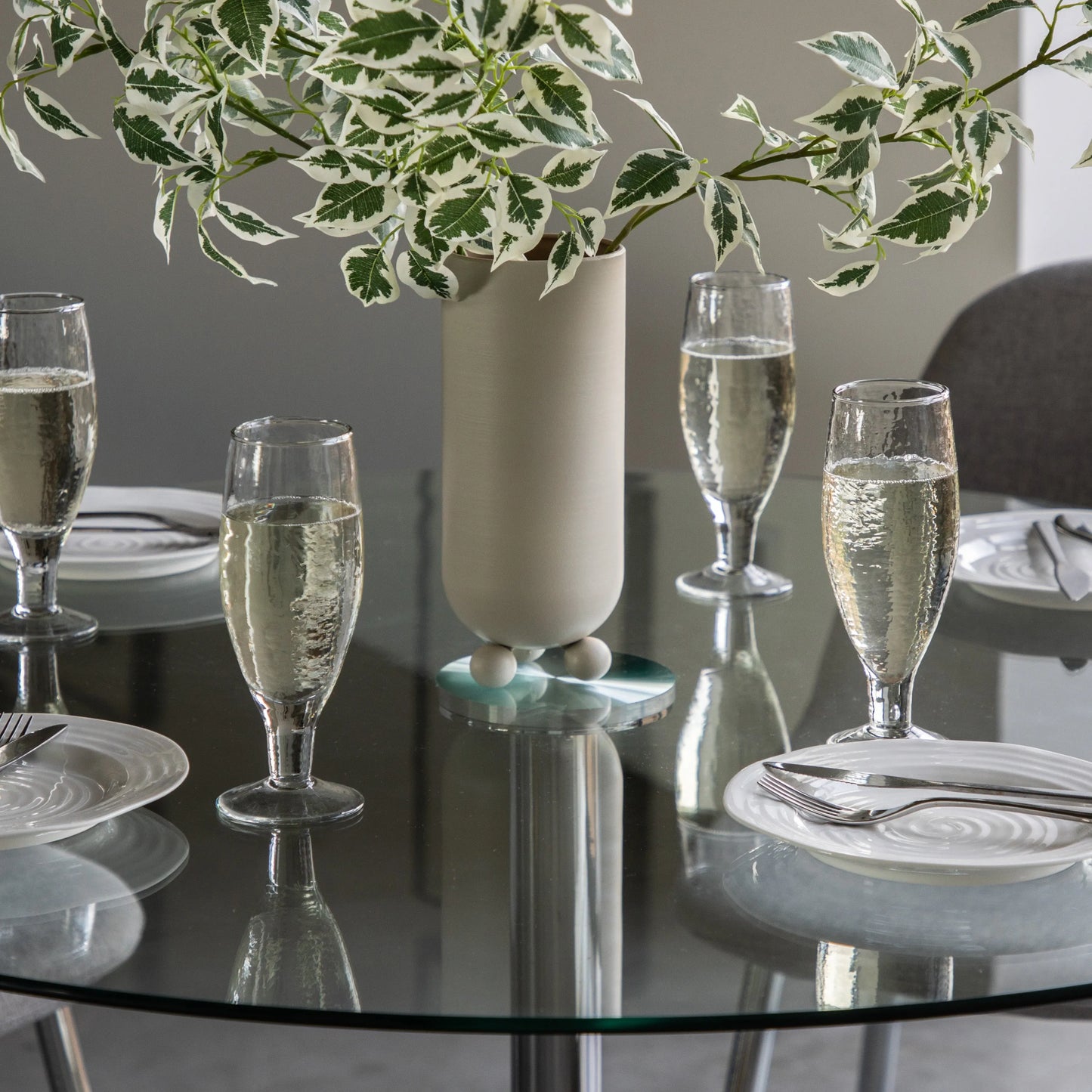 Gallery Direct Fielding Dining Table Clear