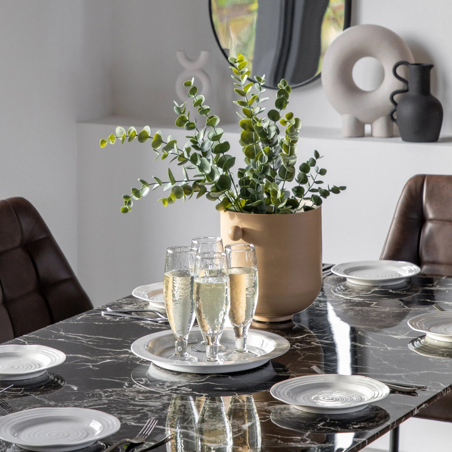 Gallery Direct Davidson Dining Table in Black
