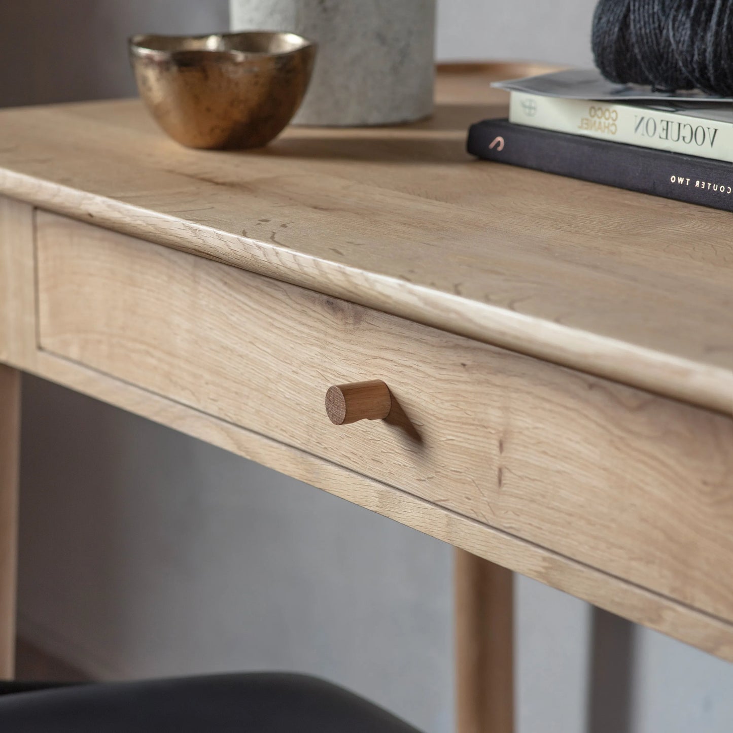 Gallery Direct Kingham 1 Drawer Dressing Table in Oak