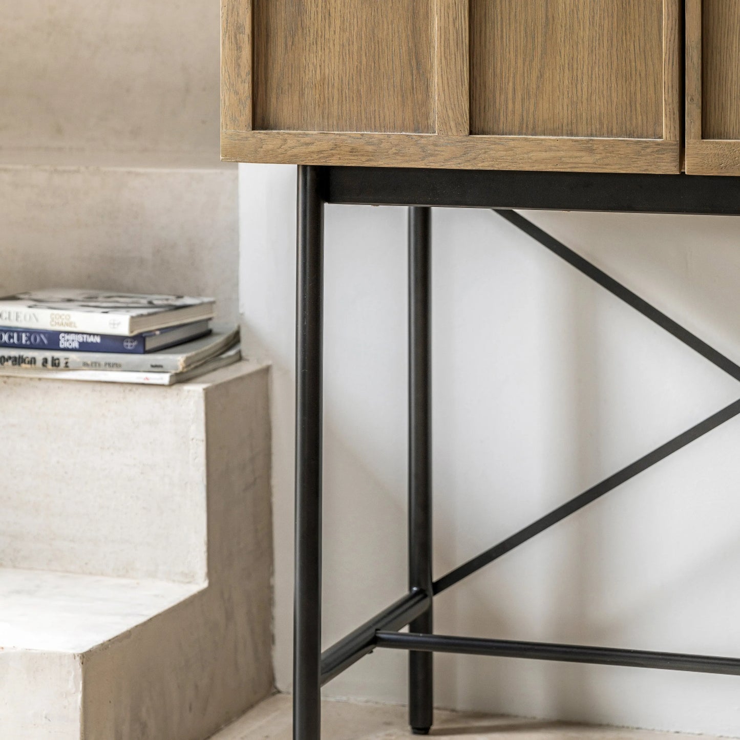 Gallery Direct Panelled 2 Door Cocktail Cabinet