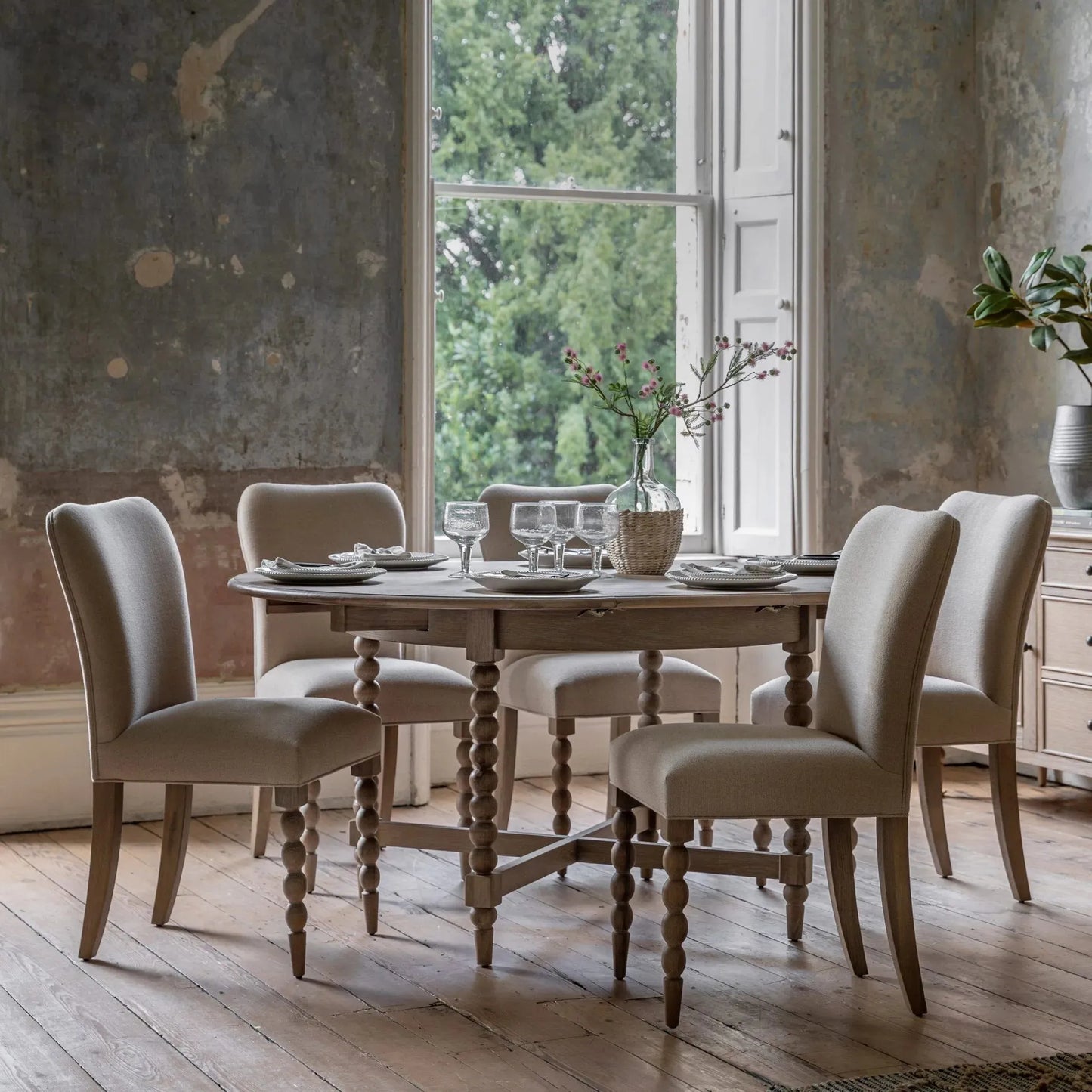 Gallery Direct Artisan Round Extending Dining Table