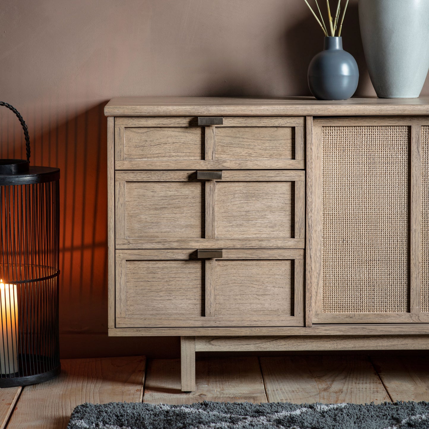 Gallery Direct Kyoto 3 Drawer 2 Door Sideboard