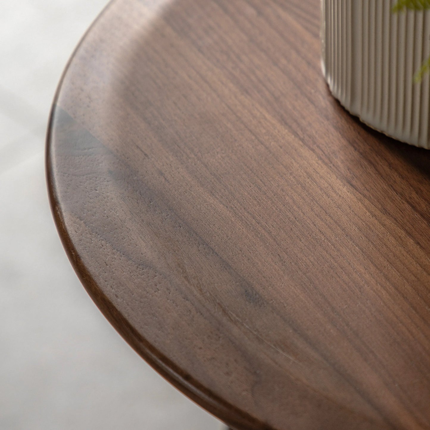 Gallery Direct Madrid Round Side Table in Walnut