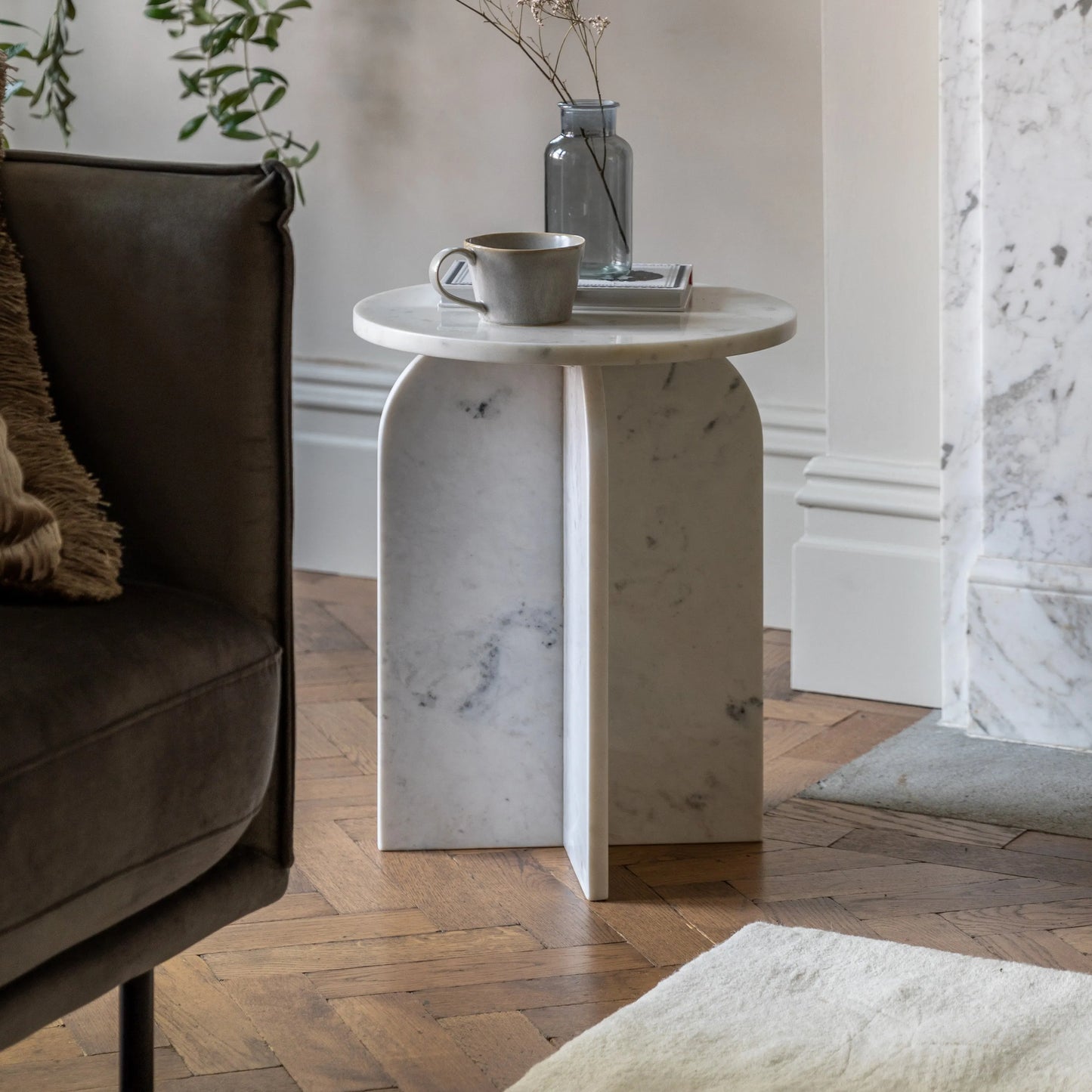 Gallery Direct Amalfi Side Table in White