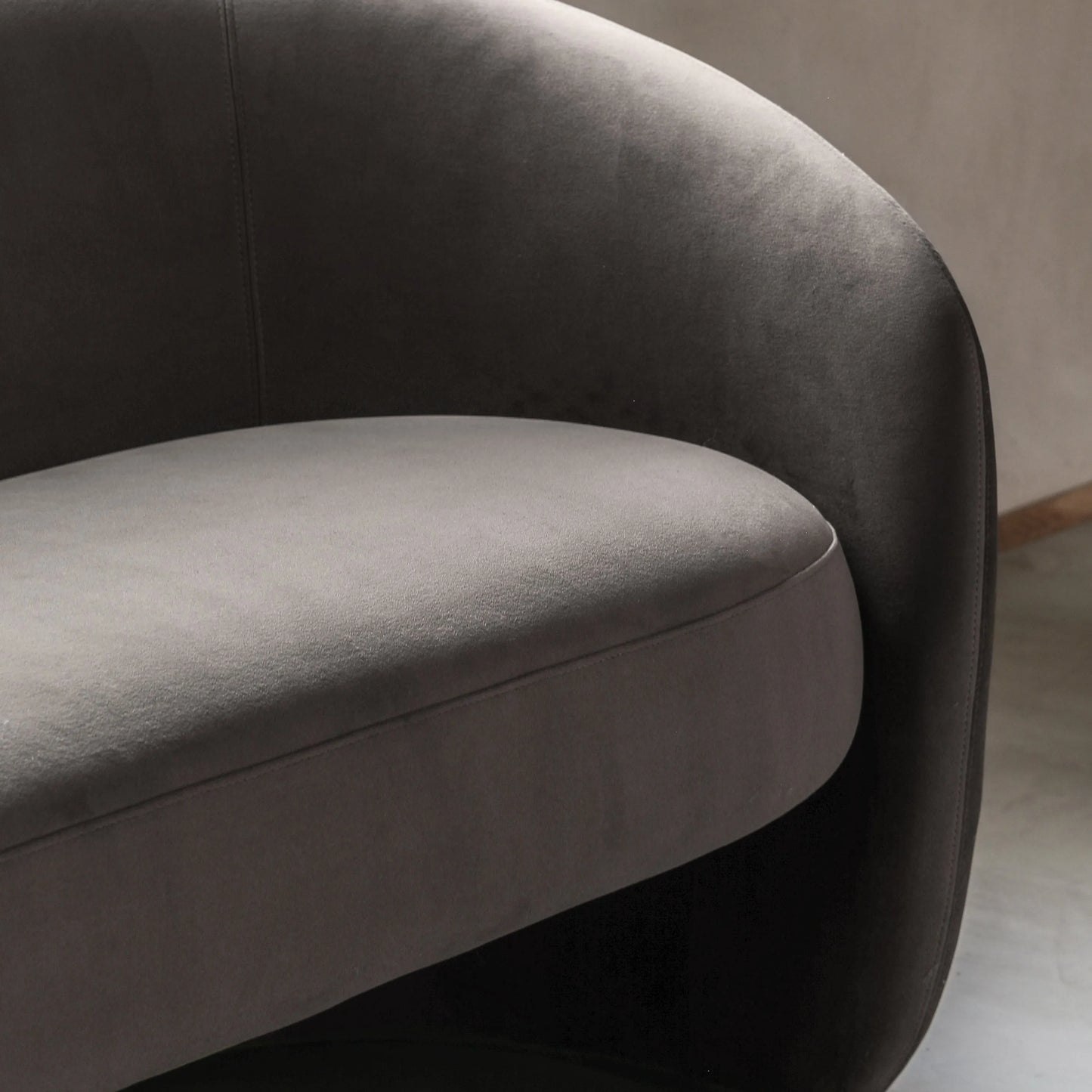 Gallery Direct Curvo 2 Seat Sofa in Espresso