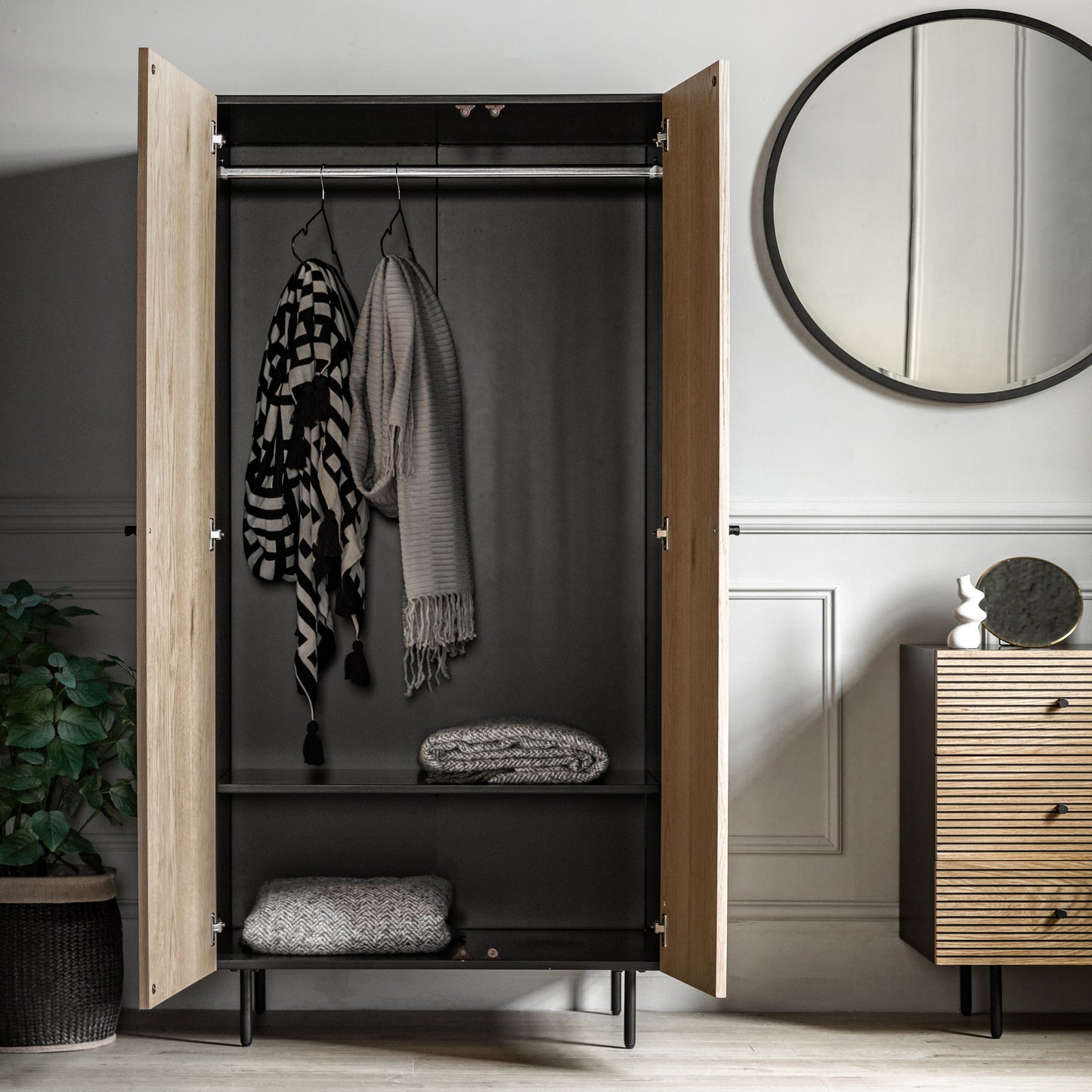 Gallery Direct Hyland 2 Door Wardrobe