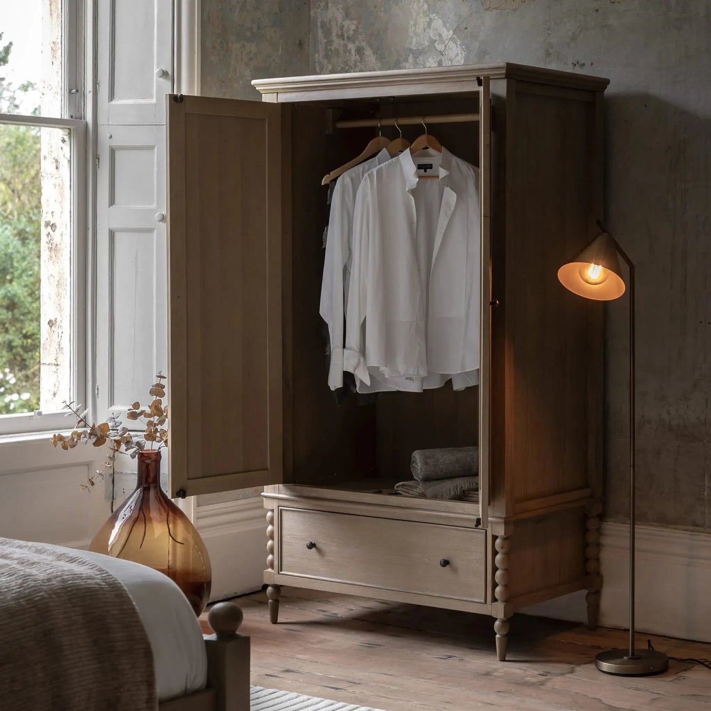 Gallery Direct Artisan 2 Door 1 Drawer Wardrobe