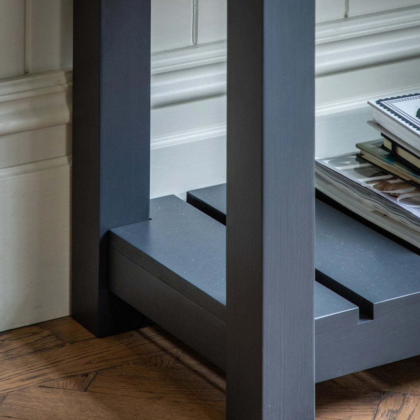 Gallery Direct Eton 2 Drawer Console in Meteor