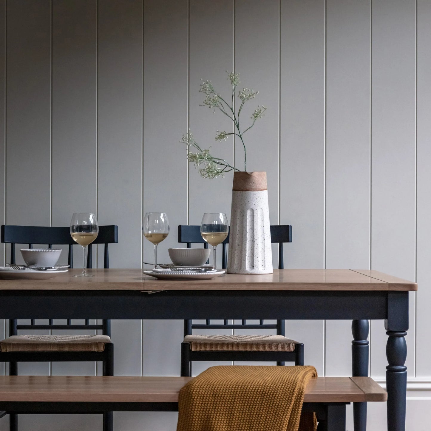 Gallery Direct Eton Extending Dining Table in Meteor