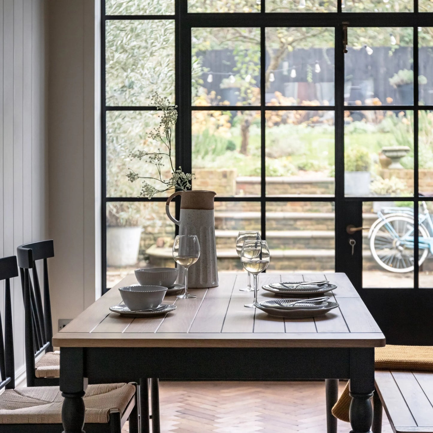 Gallery Direct Eton Extending Dining Table in Meteor