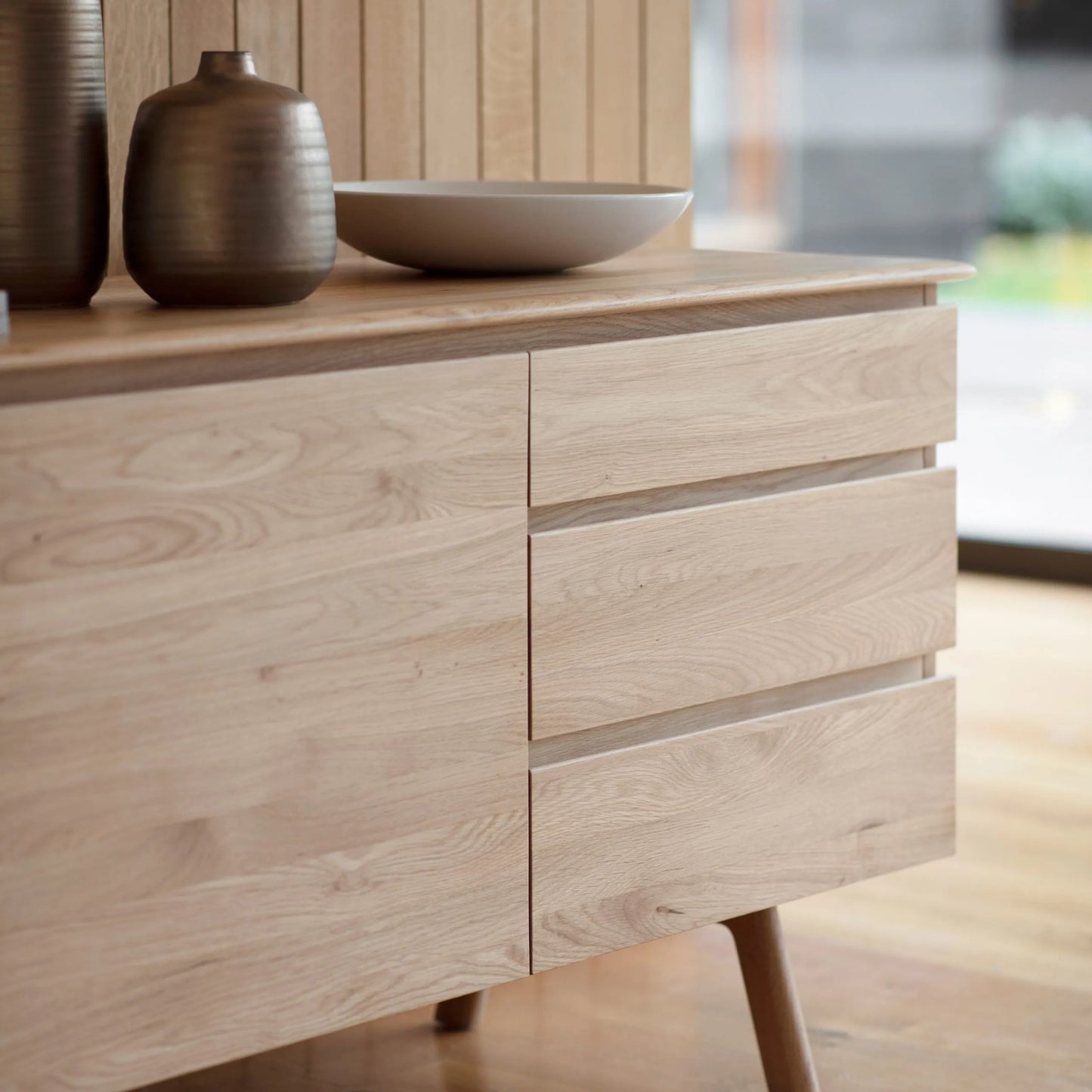 Gallery Direct Madrid 2 Door 3 Drawer Sideboard in Oak