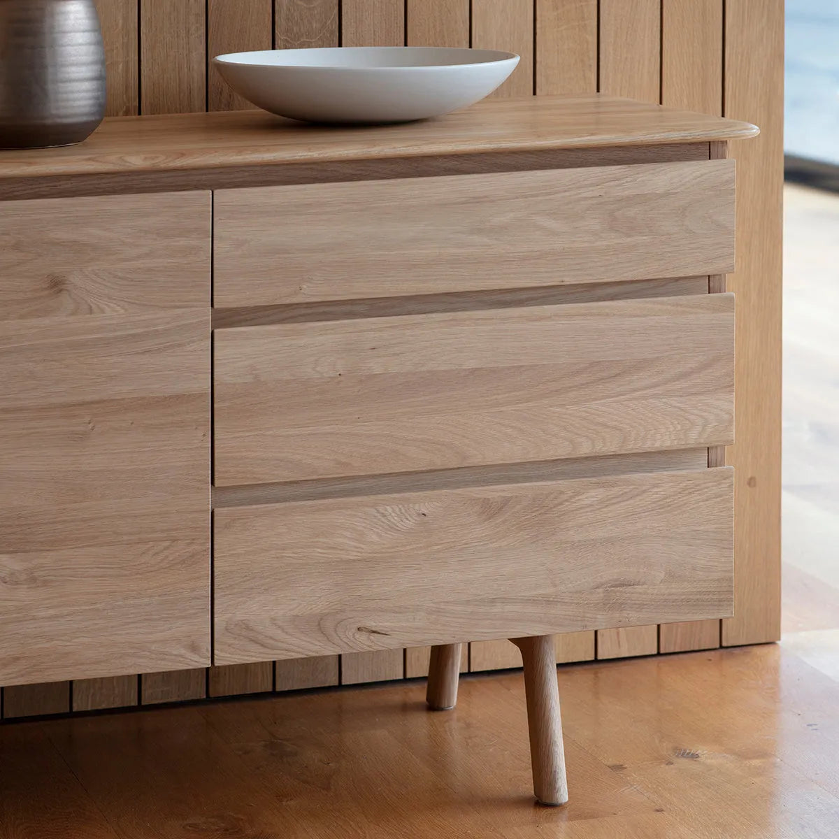 Gallery Direct Madrid 2 Door 3 Drawer Sideboard in Oak