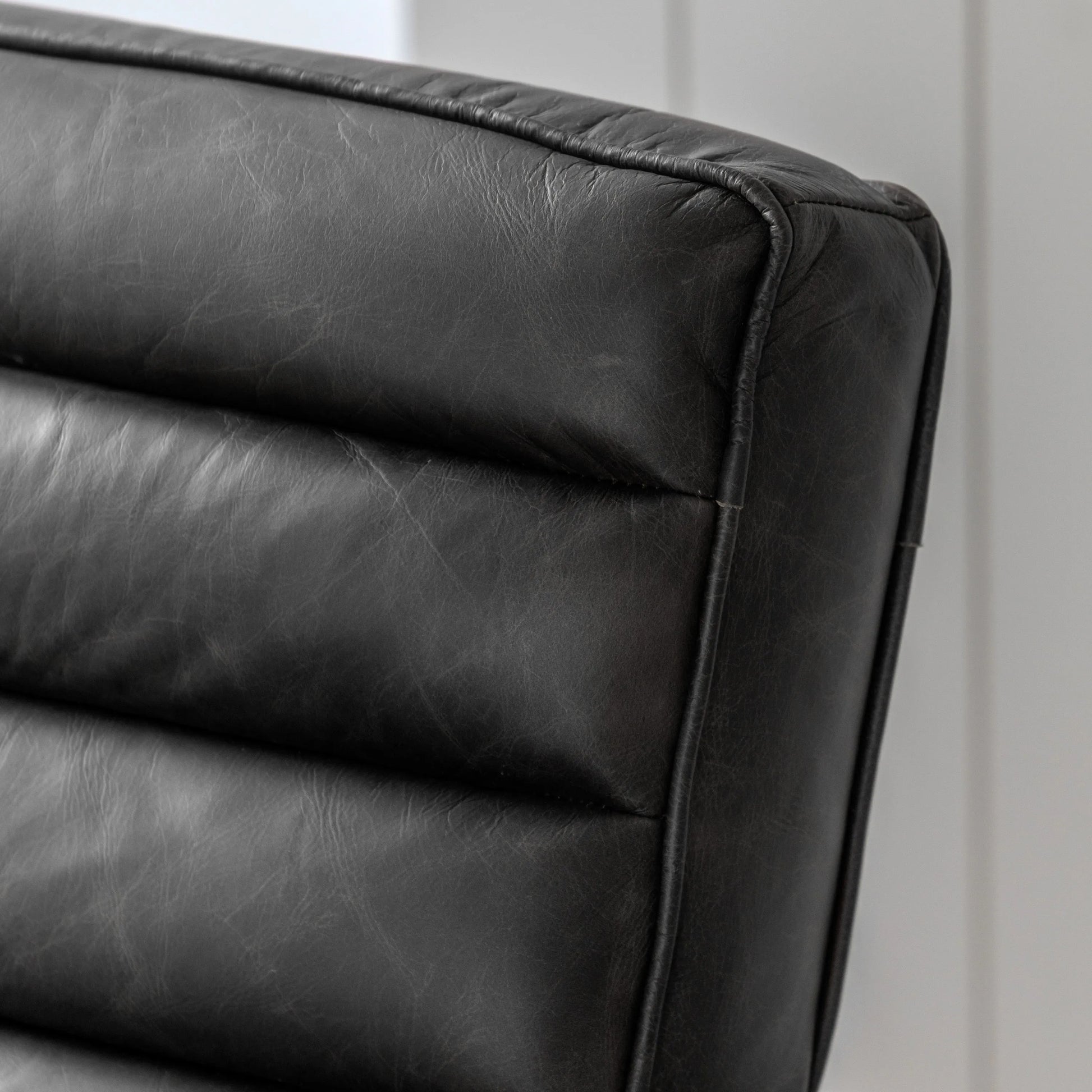Gallery Direct Datsun Armchair in Antique Ebony Leather