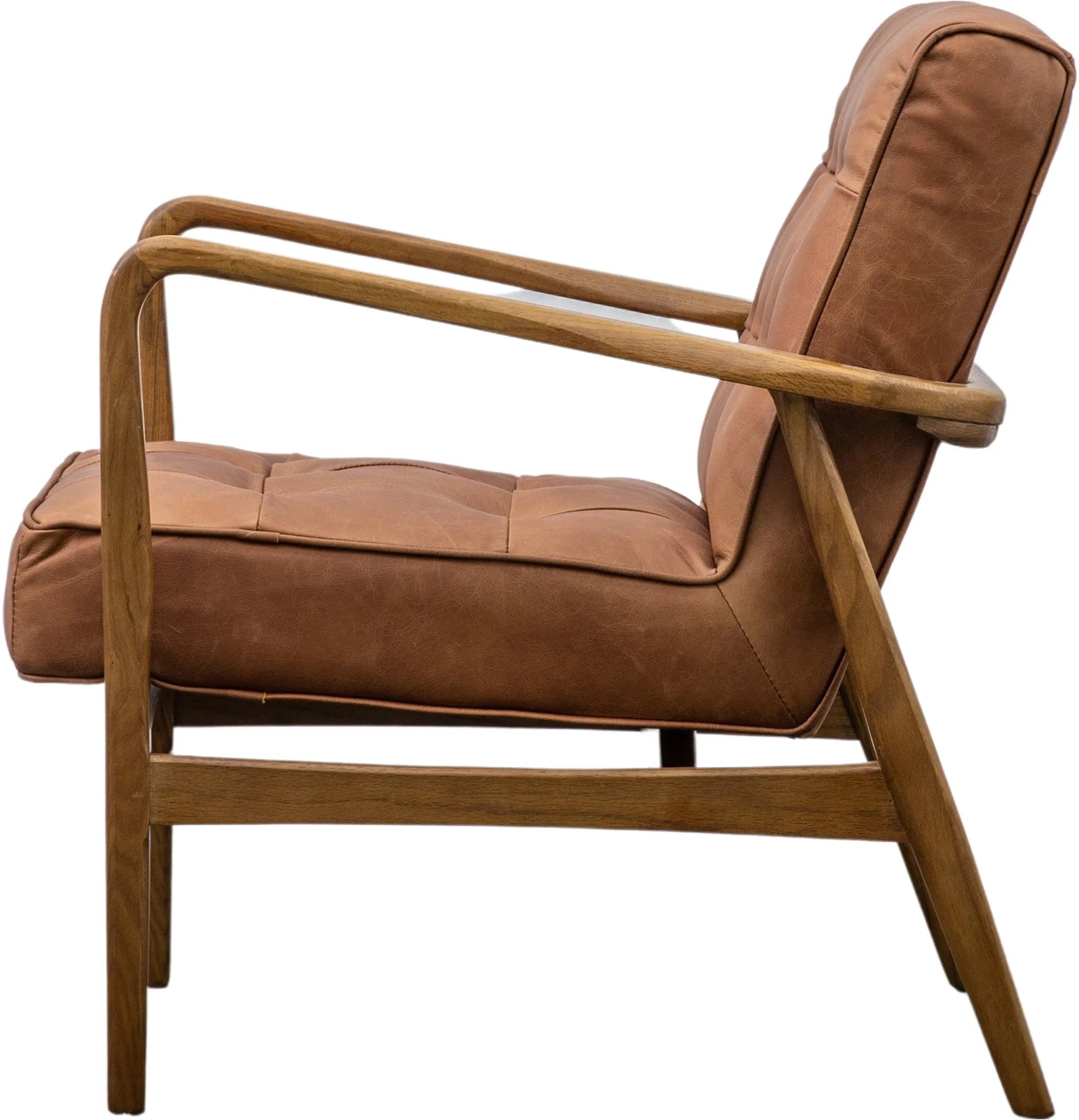 Gallery Direct Humber Armchair in Vintage Brown Leather