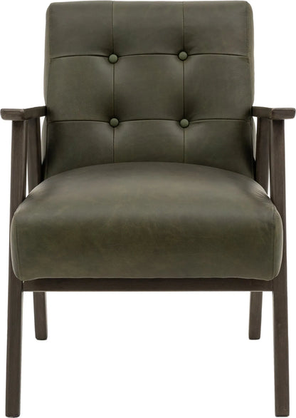 Gallery Direct Blackhall Armchair in Heritage Green Leather