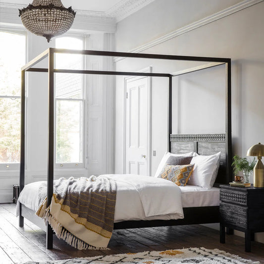 Gallery Direct Boho Boutique 4 Poster 6' Bed