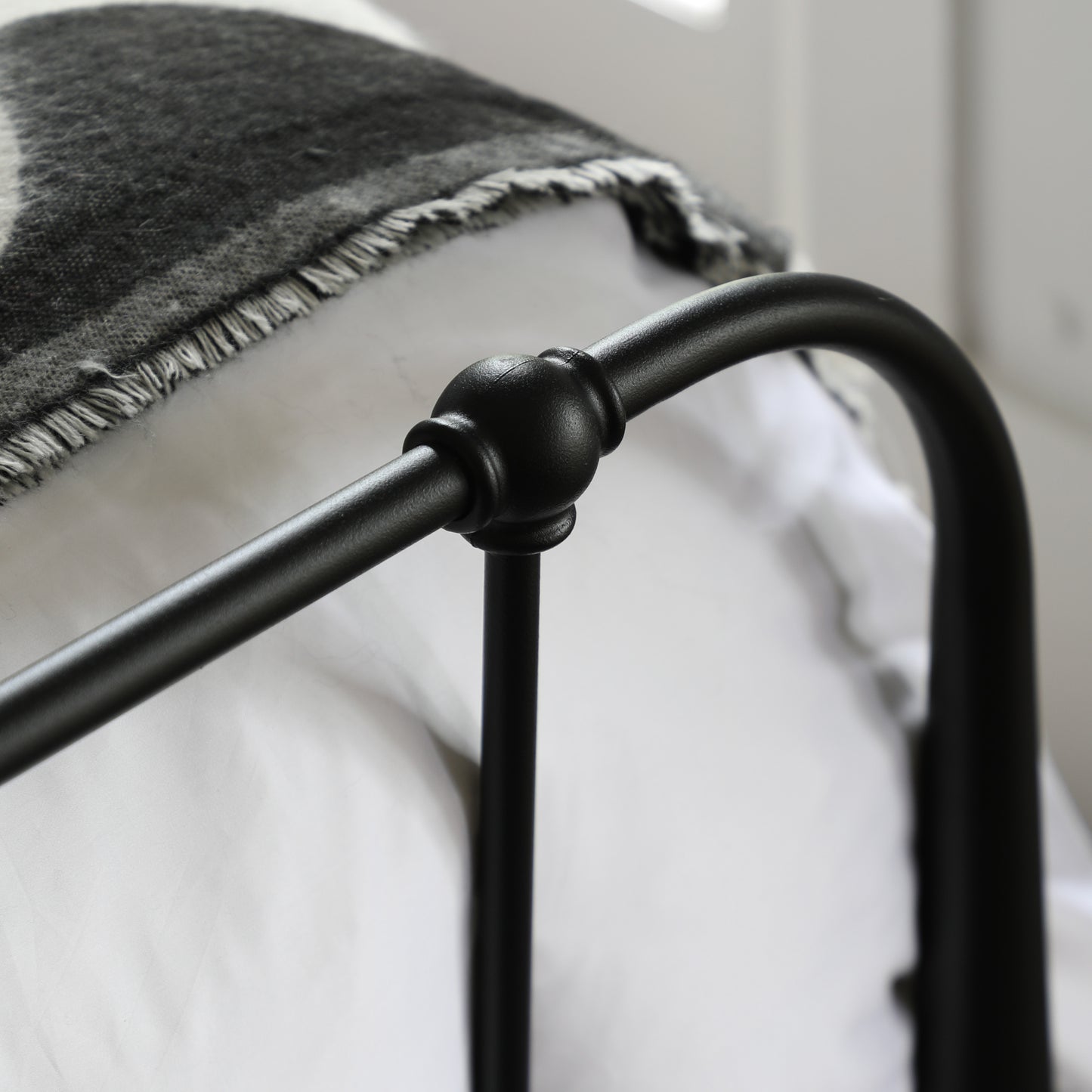 Gallery Direct Loughton Double Bedstead in Black