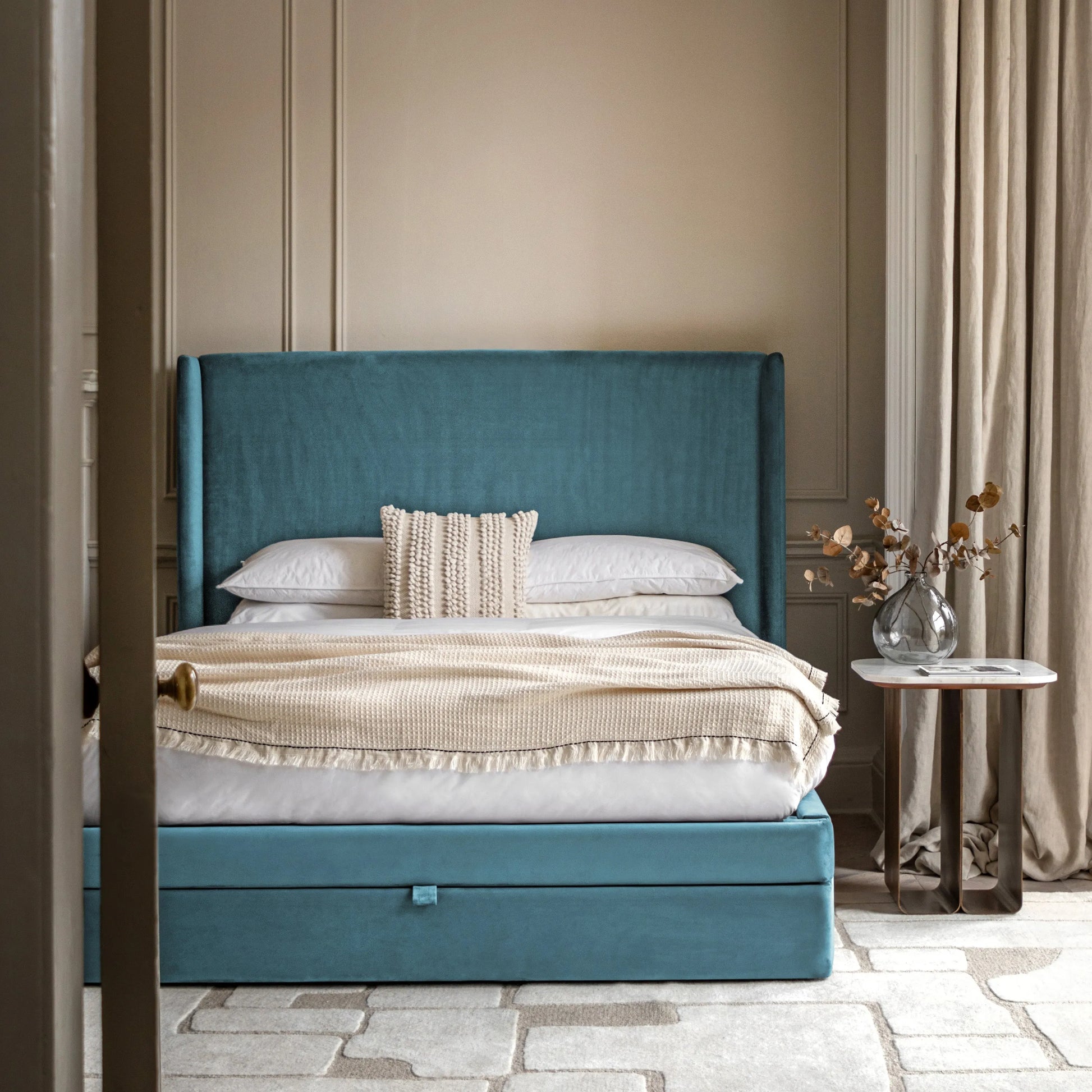 Gallery Direct Halstead Double Bed in Atlantic