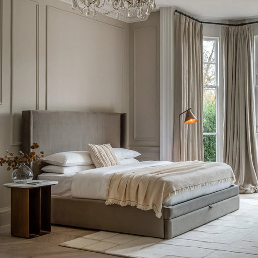 Gallery Direct Halstead Kingsize Bed in Taupe