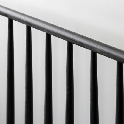 Gallery Direct Wycombe Kingsize Spindle Bed Black