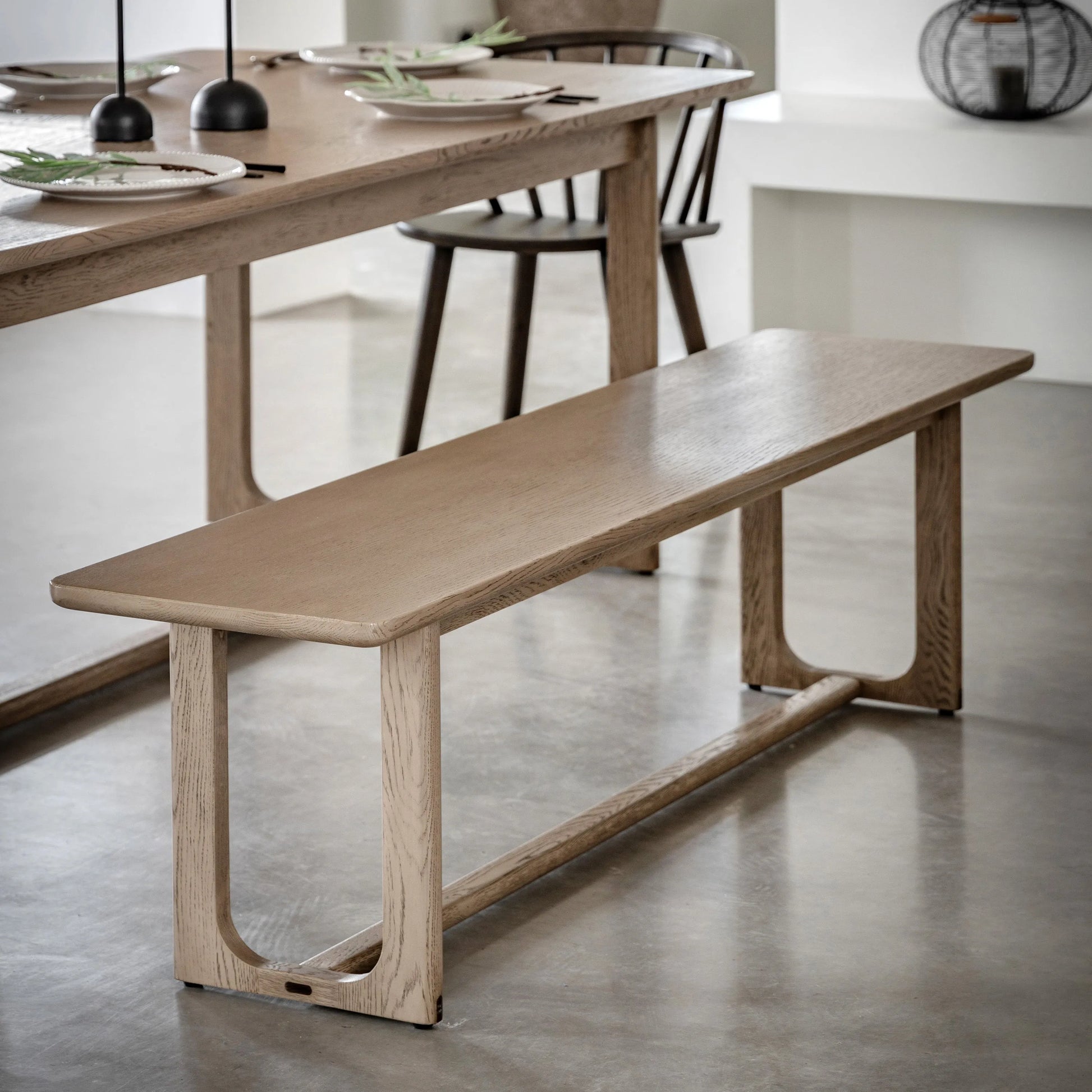 Gallery Direct Craft Dining Bench Smoked