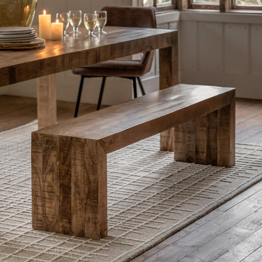 Gallery Direct Iowa Dining Bench Natural