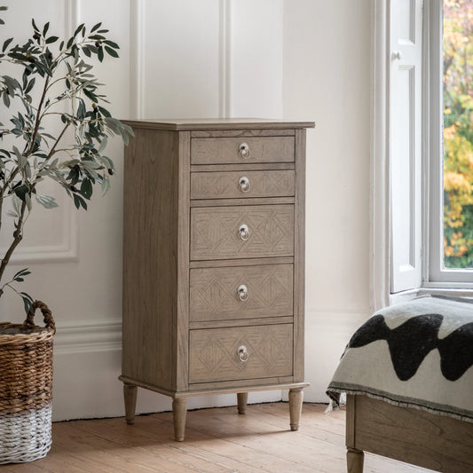 Gallery Direct Mustique 5 Drawer Lingerie Chest