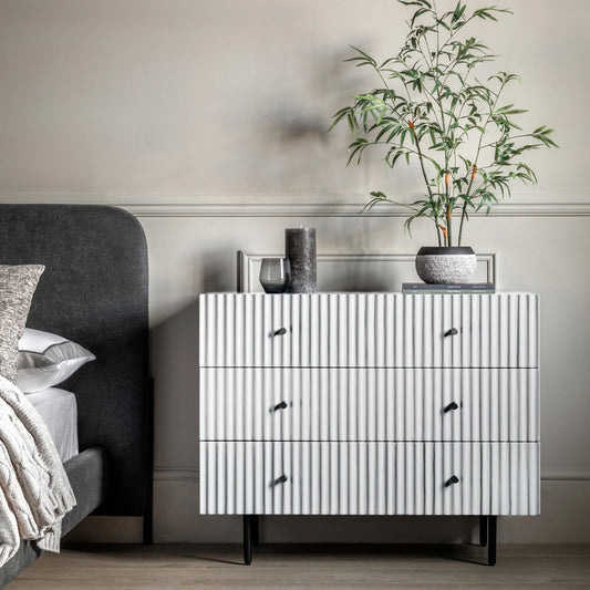 Gallery Direct Buckhurst 3 Drawer Chest in White