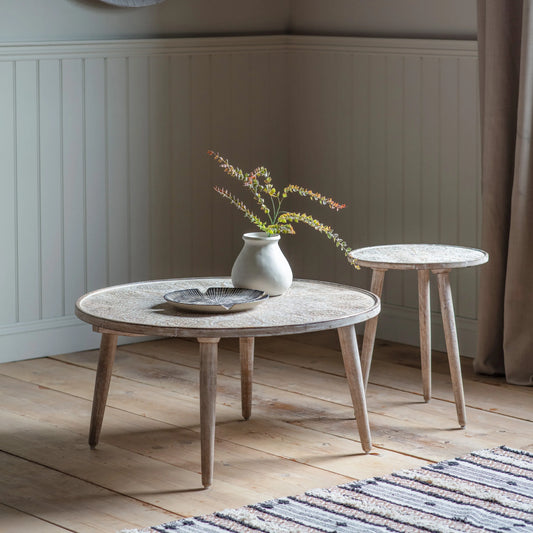 Gallery Direct Agra Coffee Table Natural White