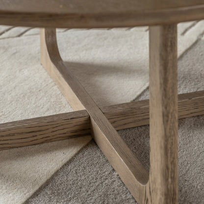 Gallery Direct Craft Round Coffee Table Smoked
