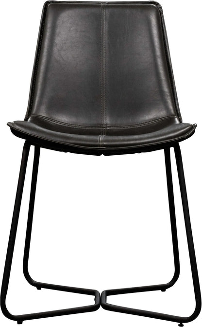 Gallery Direct Pair of Hawking Dining Chairs in Charcoal