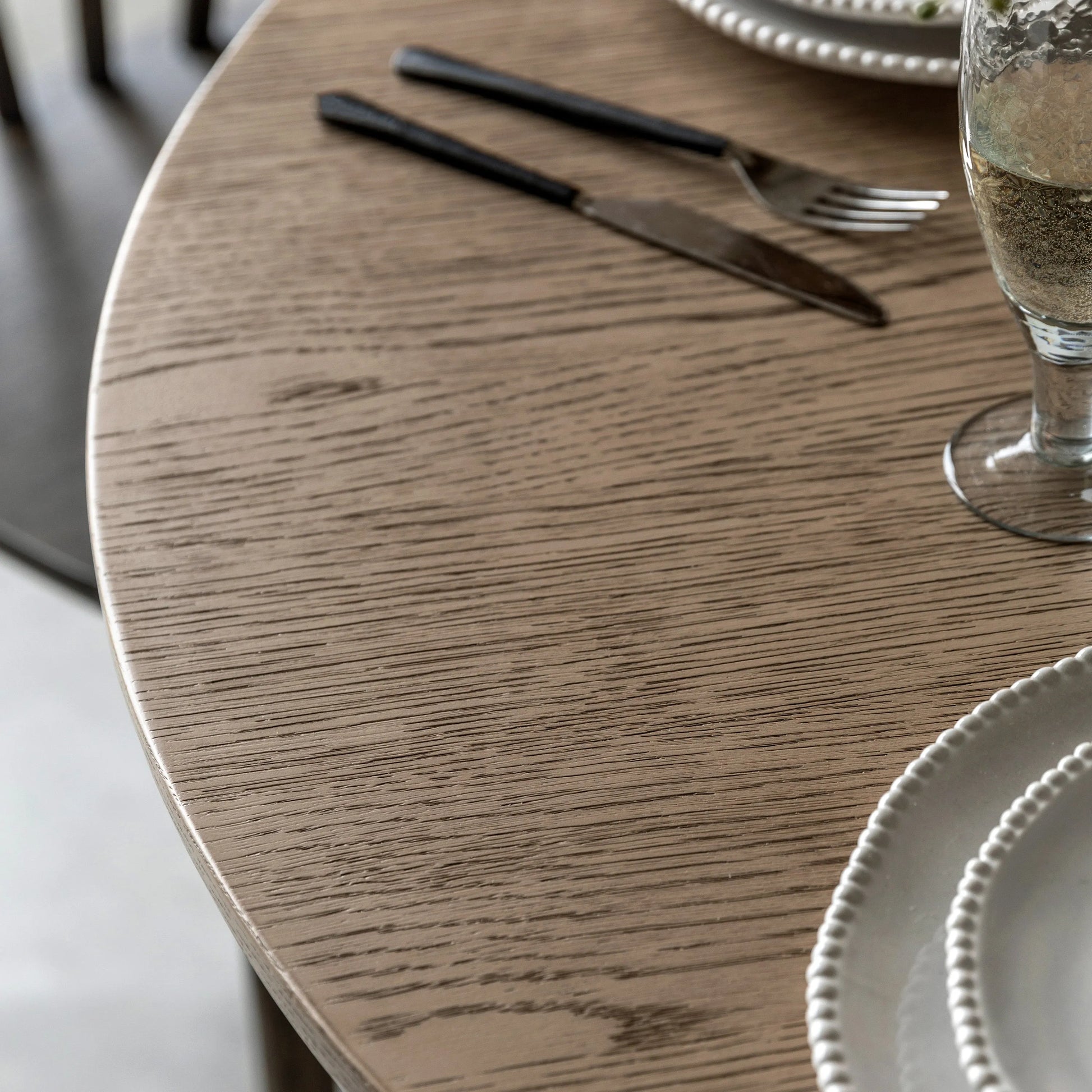 Gallery Direct Craft Round Dining Table Smoked