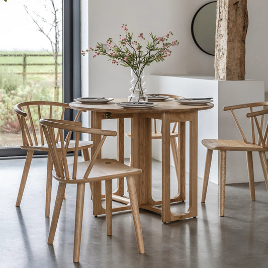 Gallery Direct Craft Folding Dining Table in Natural
