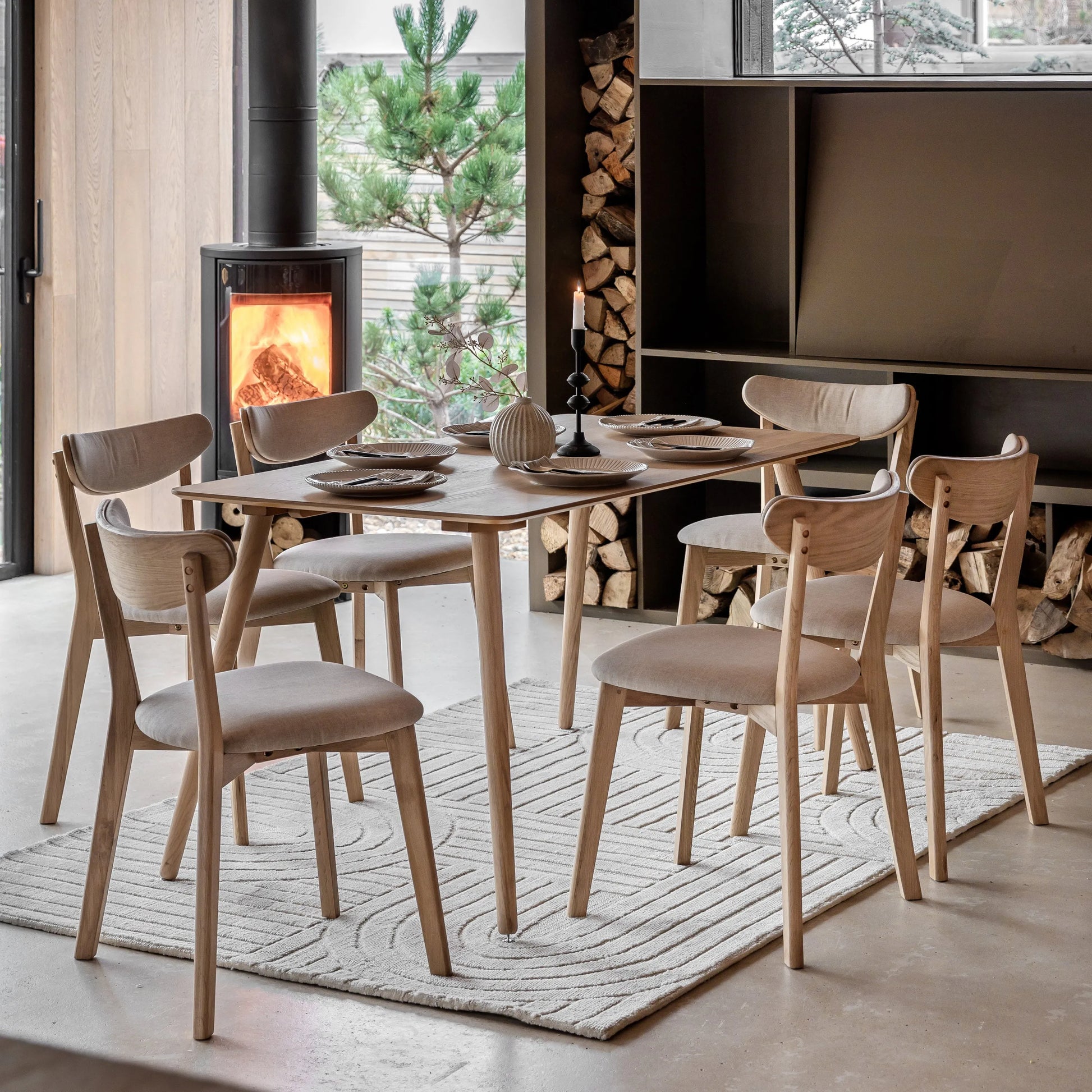 Gallery Direct Hatfield Large Dining Table Natural