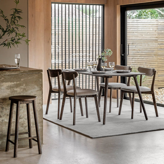 Gallery Direct Hatfield Large Dining Table Smoked