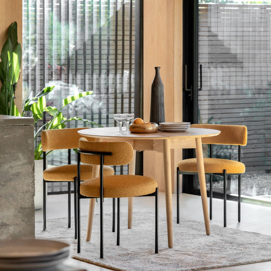 Gallery Direct Hatfield Round Dining Table Natural